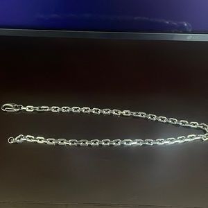 Rick Ross silver chain necklace